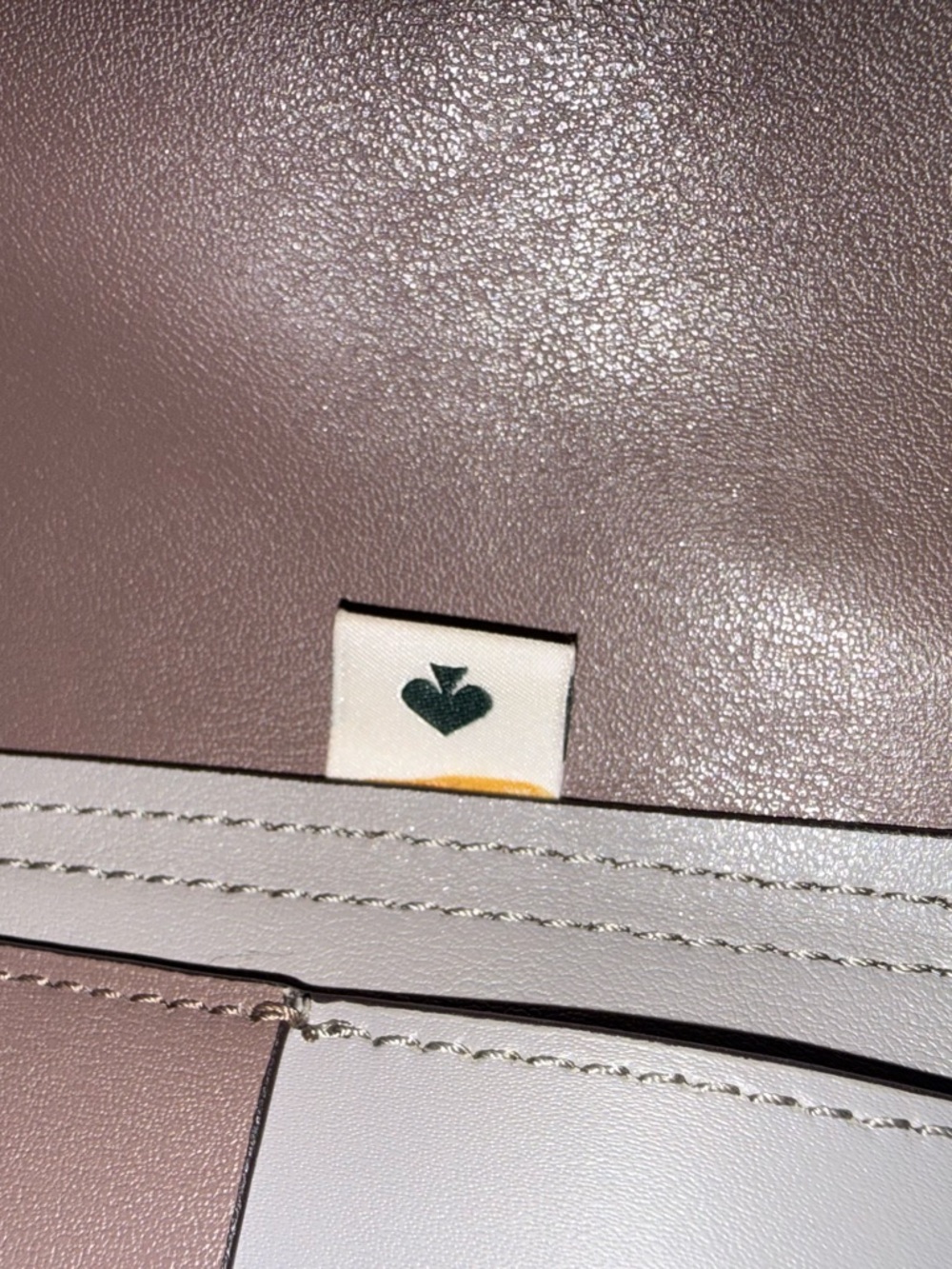 kate spade Two-Tone Taupe and Brown Leather Tote - Picture 5 of 10